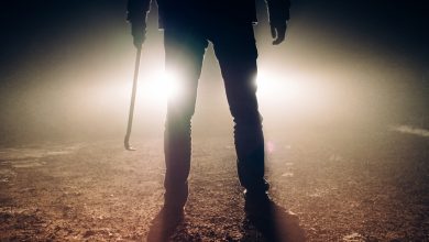 road man lights legs